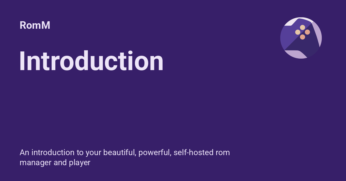 Introduction - RomM