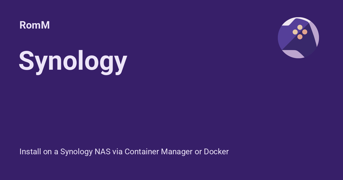 Synology - RomM