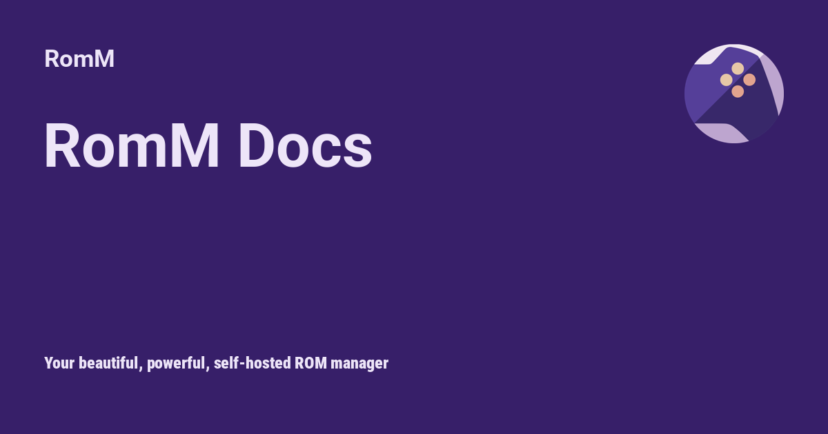 Rom Library Download Configuration File - RomM