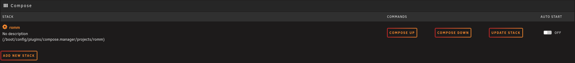 Docker Compose Section